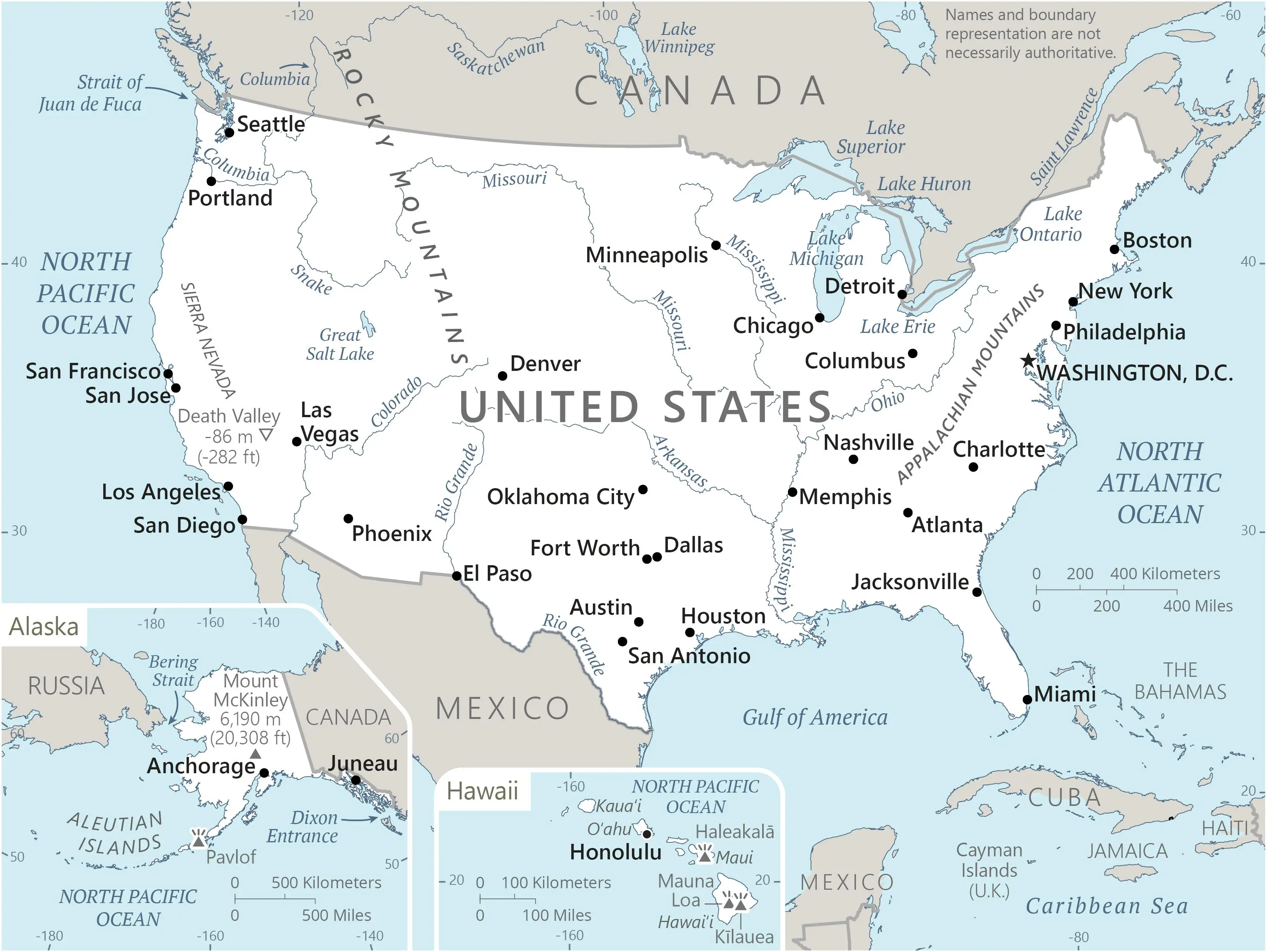 USA map